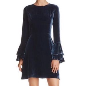Parker Navy Velvet Mini Dress